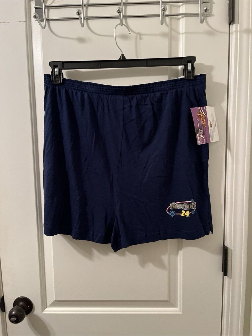 Jeff Gordon Nascar Winners Circle Women's Juniors Blue Shorts Size Medium (7/9)